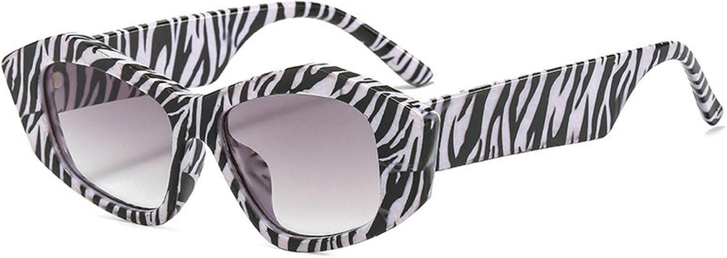 COTIA Fashion Cat Eye Polygon Irregular Sunglasses for Women Men Personality Vintage Party Print ... | Amazon (US)