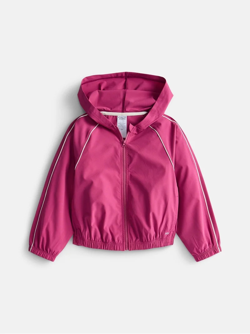 Athletic Works Girls Feather Stretch Jacket, Size 4-18 | Walmart (US)