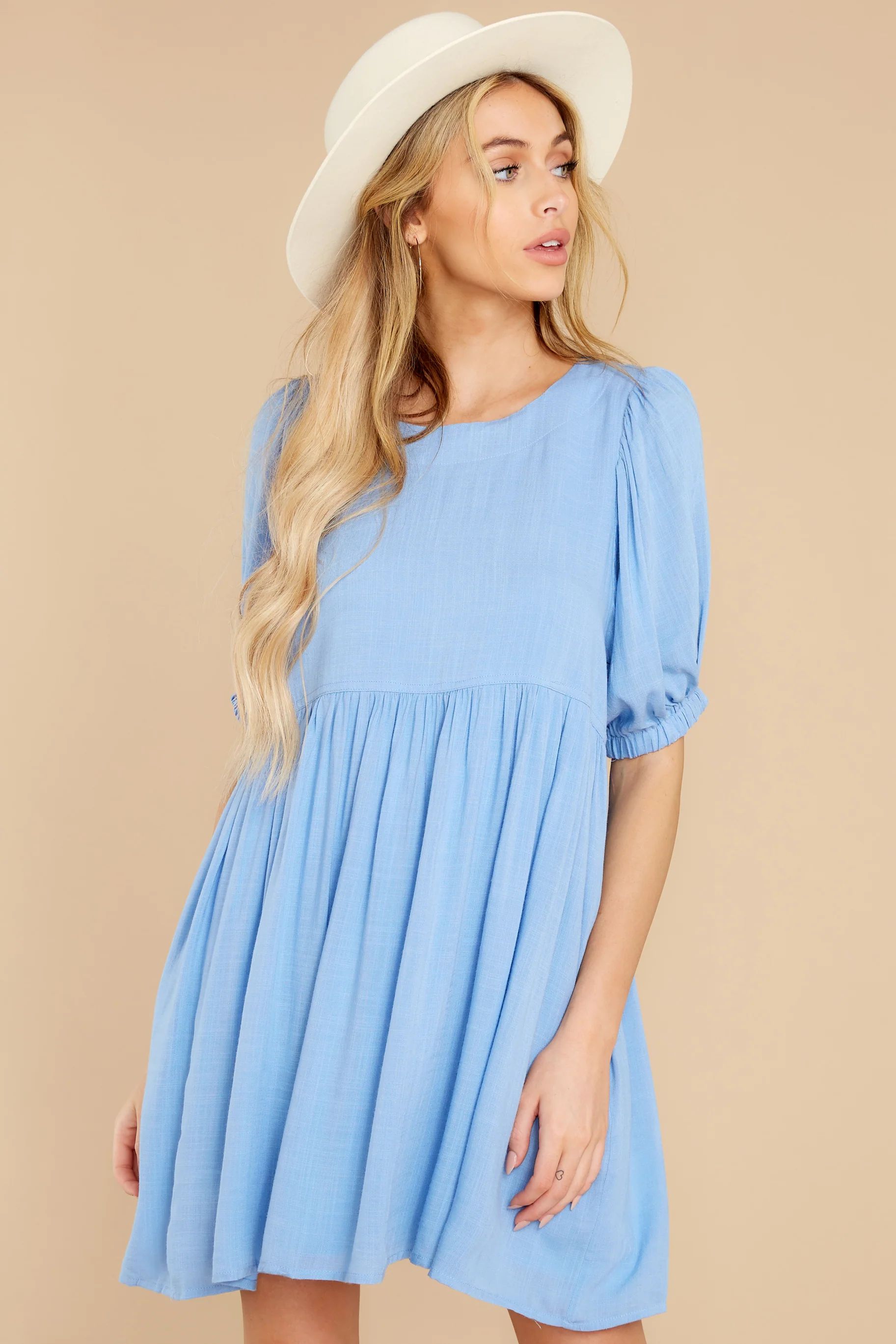 Tally The Compliments Misty Blue Dress | Red Dress 