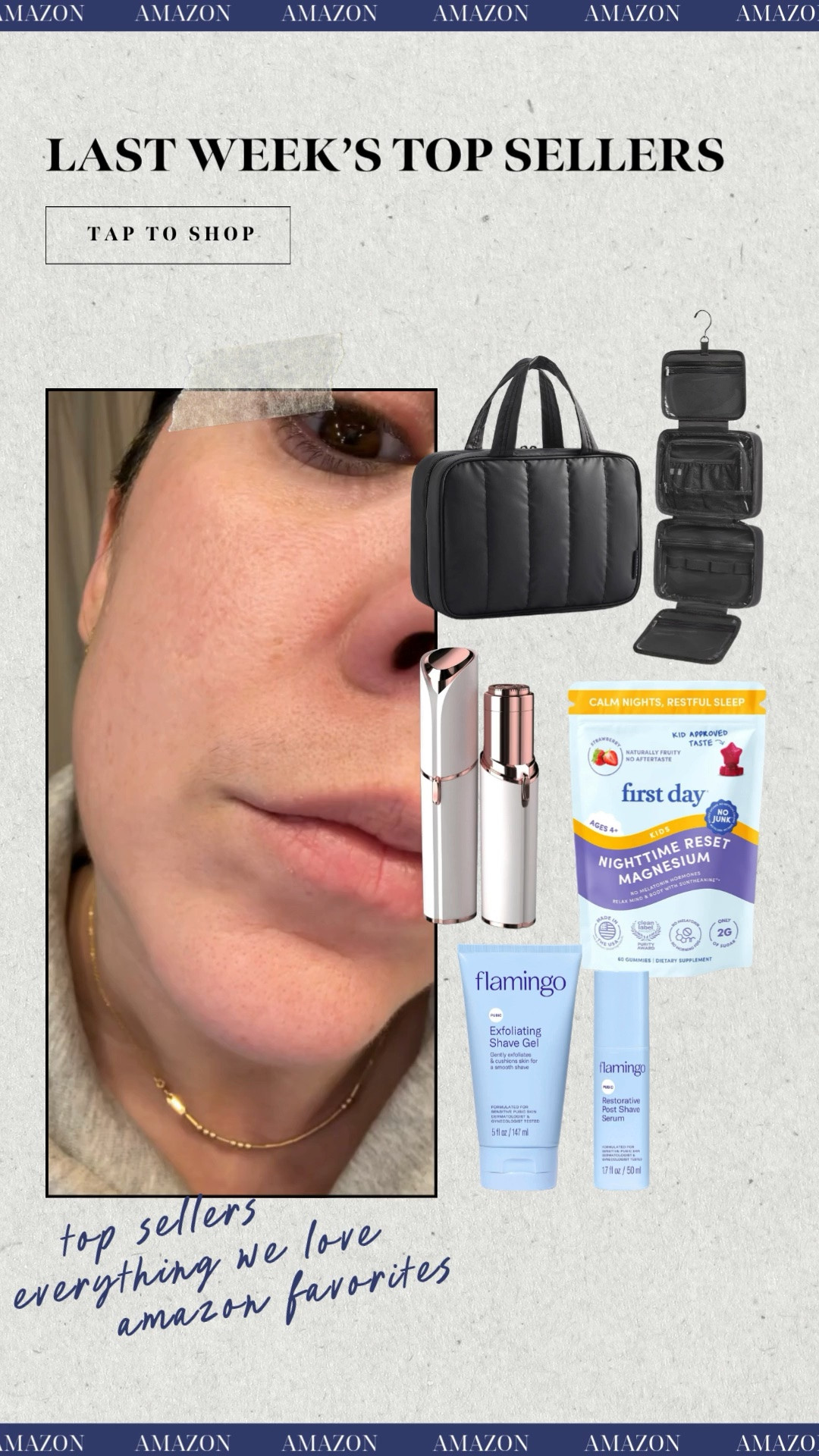 Last weeks top Amazon sellers! Mustache razor, travel bag that holds anything (we use for kids toys), kids magnesium supplements & pubic shave kit!

#LTKselfcare #LTKBeauty #LTKmomlife
