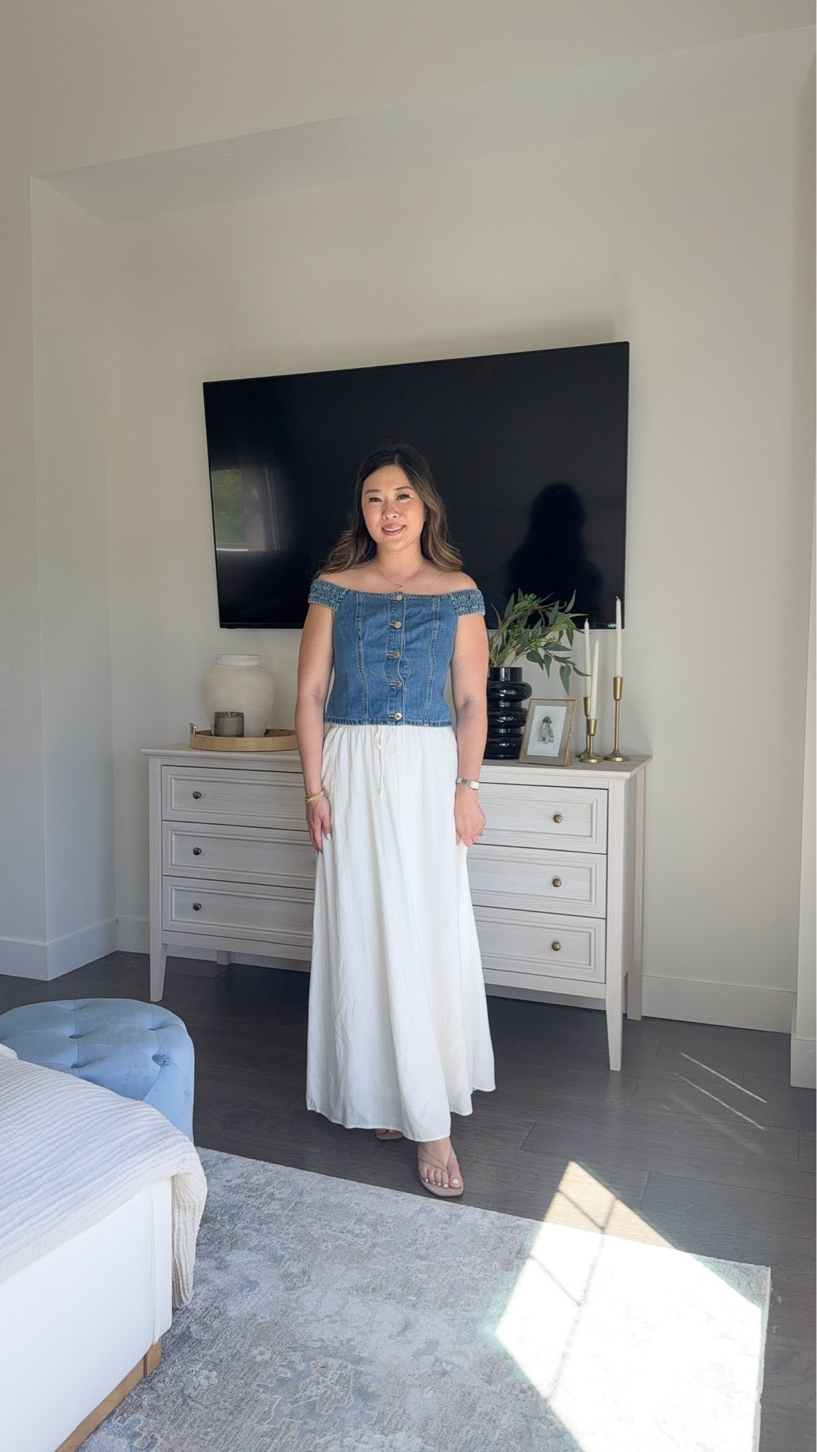 Target Spring/Summer New Arrivals 
Denim Top: Small
White Skirt: Small

Outfit inspo, affordable fashion, concert outfit, summer style, closet staples, denim top, cool mom outfit, tcs, trending

#LTKmomlife #LTKootd #LTKSeasonal