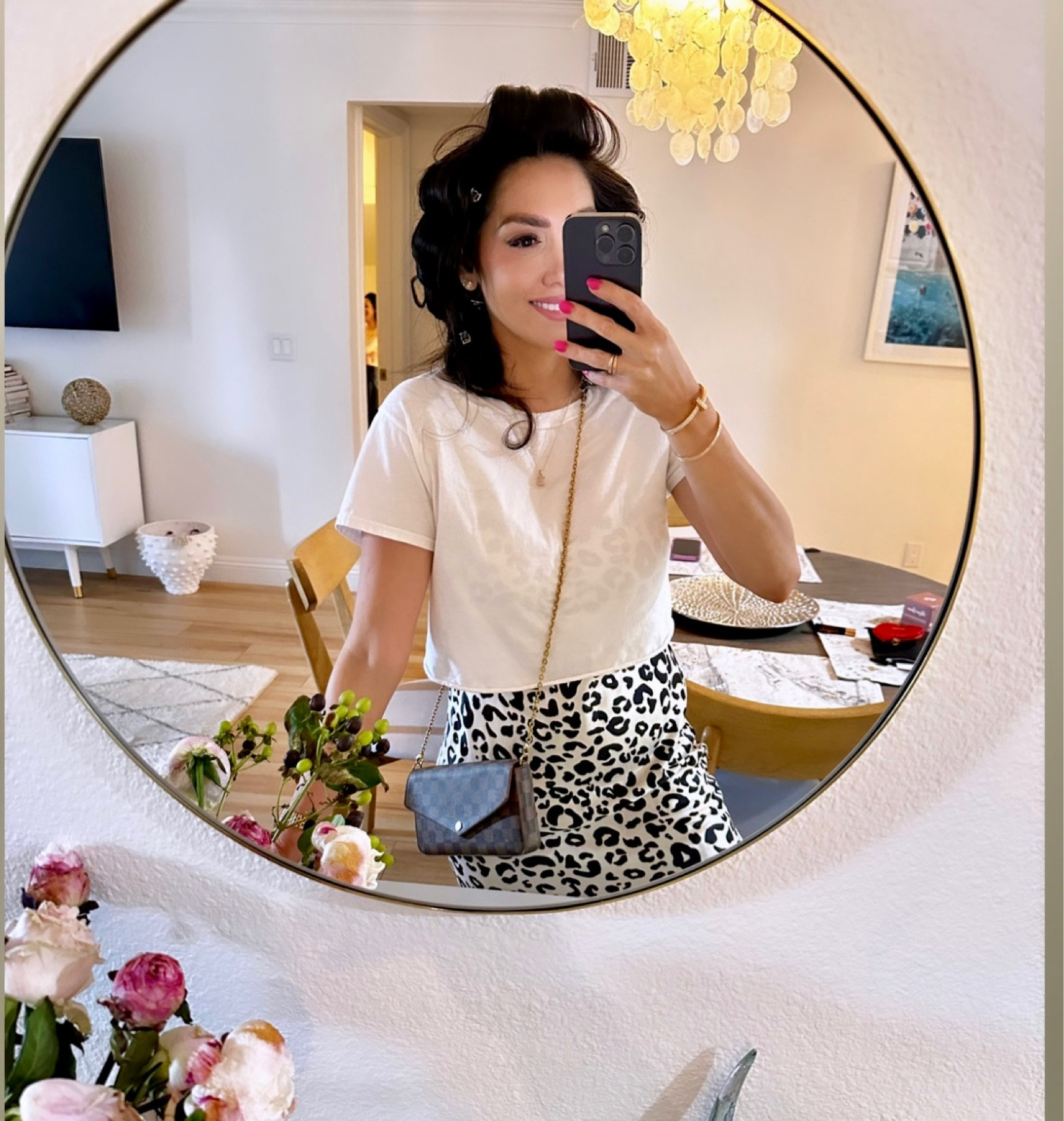 On my way to Montecito with curlers in my hair 😃 