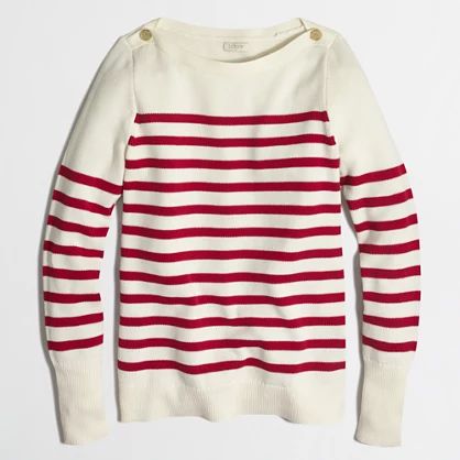 Factory sailor sweater in stripe | J.Crew Factory