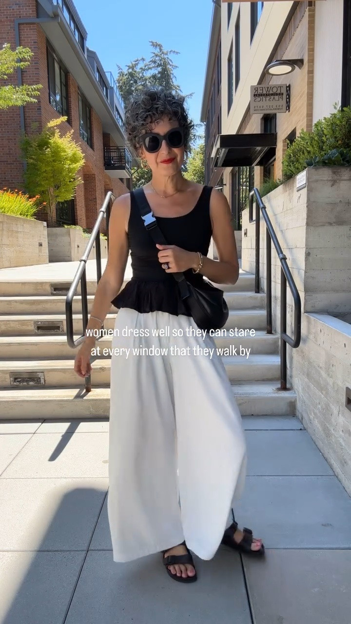 Wearing a small in top and small regular in pants. Size 40 in Birks. Bag is older Zara so I linked a similar style!

#LTKootd #LTKgrwm