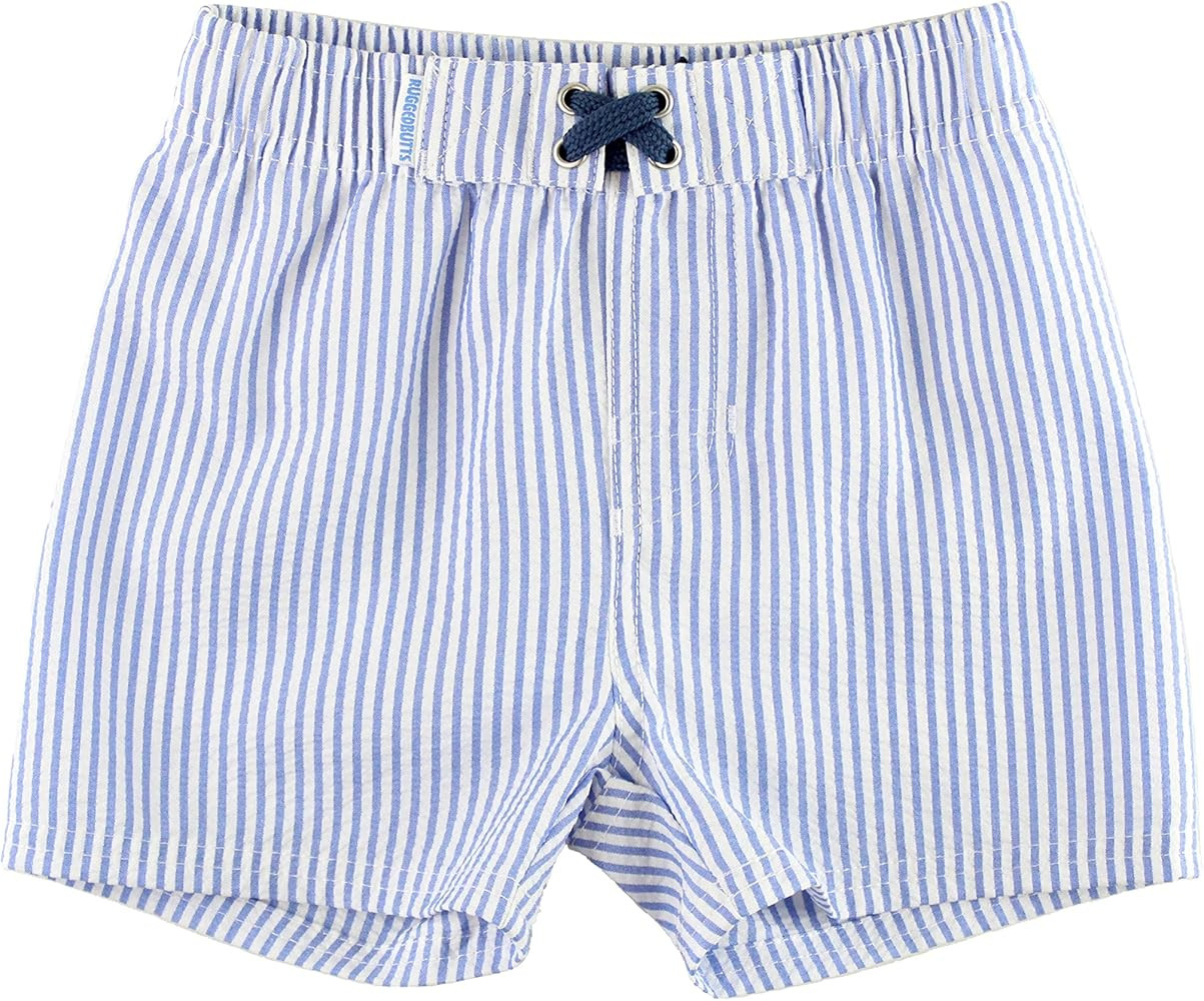 RUGGEDBUTTS Boys UPF50+ Sun Protection Seersucker Swim Trunks | Amazon (US)
