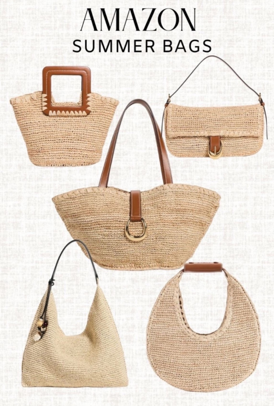 Amazon summer bags you’ll reach for 🤍

Amazon summer bags, Amazon straw bag, woven handbag, raffia tote, beach bag, vacation handbag, resort accessories, summer purse, woven shoulder bag, raffia shoulder bag, coastal style, neutral handbag, designer inspired bag, vacation essentials, beach vacation accessories, everyday summer bag, chic summer accessories, Amazon fashion finds, resort style, straw tote bag

#LTKU #LTKSeasonal #LTKTravel