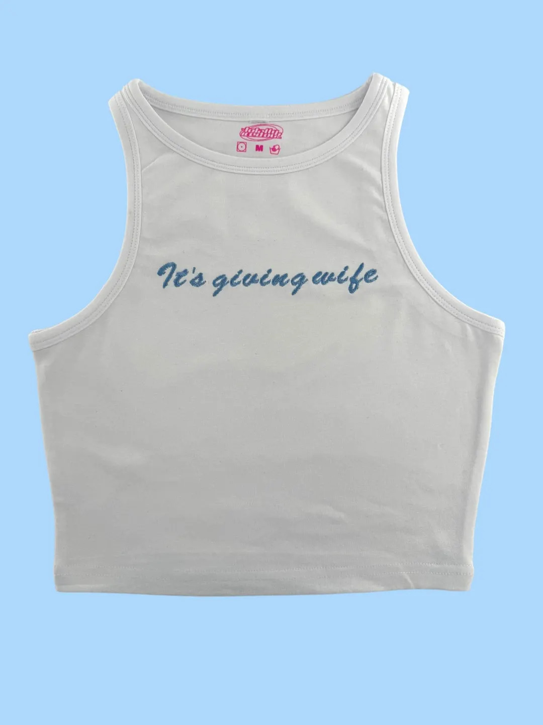 It's Giving Wife Embroidered Tank Top or Baby Tee - Etsy | Etsy (US)