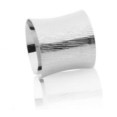 Classic Touch Set of 6 Silver Napkin Rings | Target