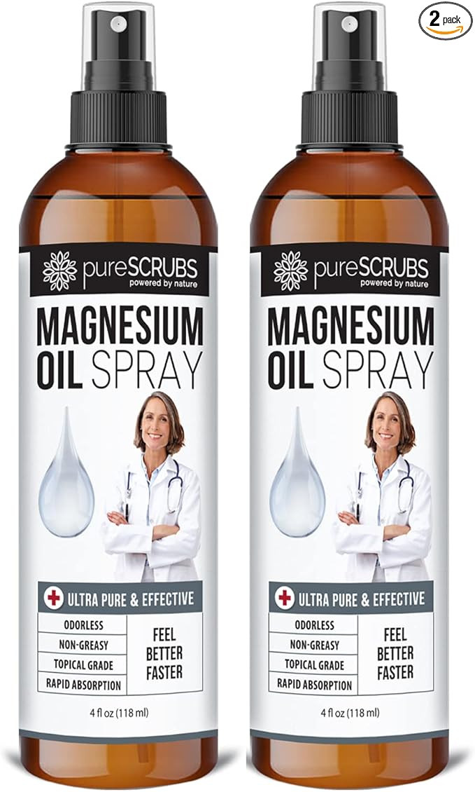 Pure Topical Magnesium Oil Spray, Ultra Fast Absorption for Better Health, Pure Zechstein Brine -... | Amazon (US)