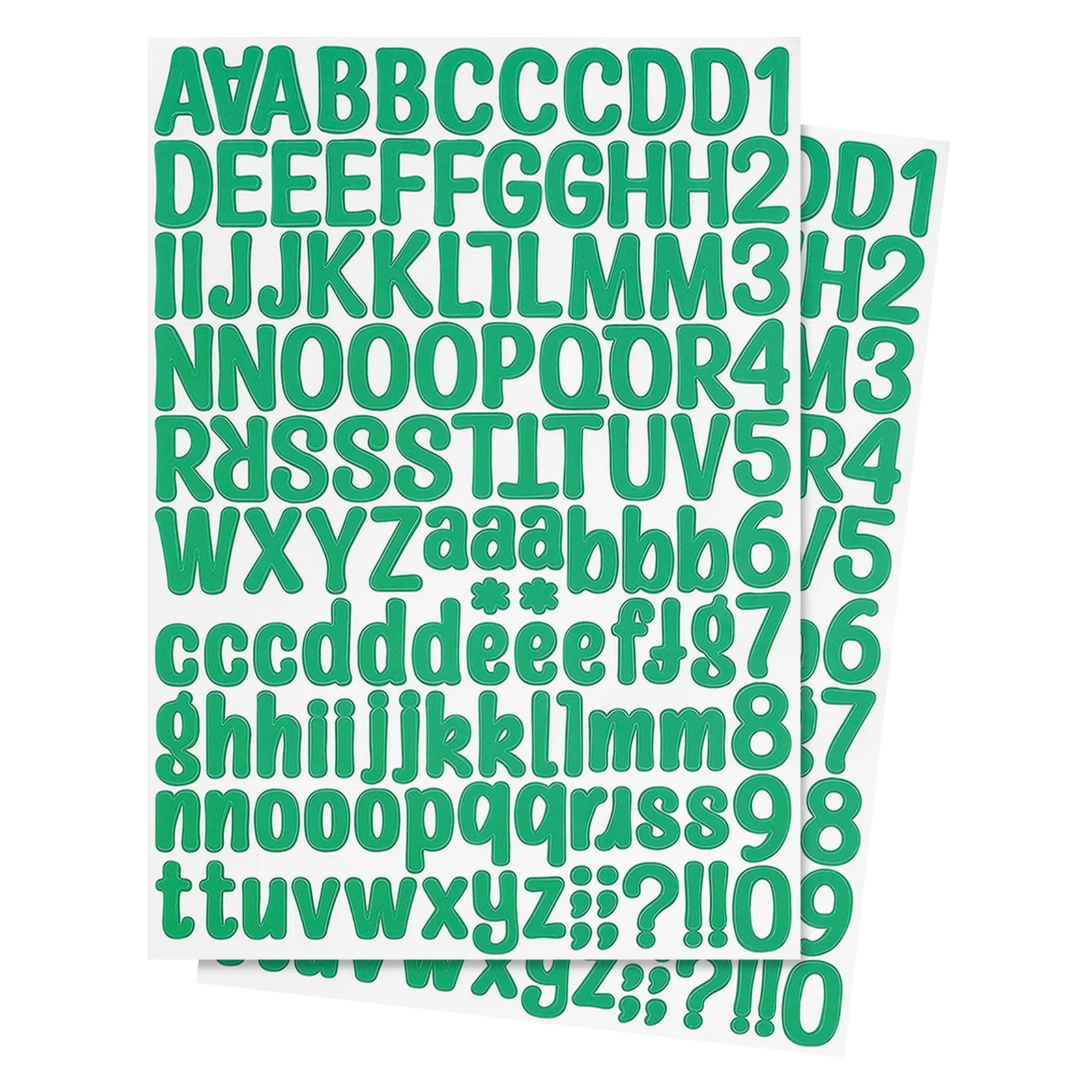 Letter Stickers 1 Inch, 12 Sheets Self Adhesive Alphabet Sticker Letter Decals for Mailbox Window... | Walmart (US)