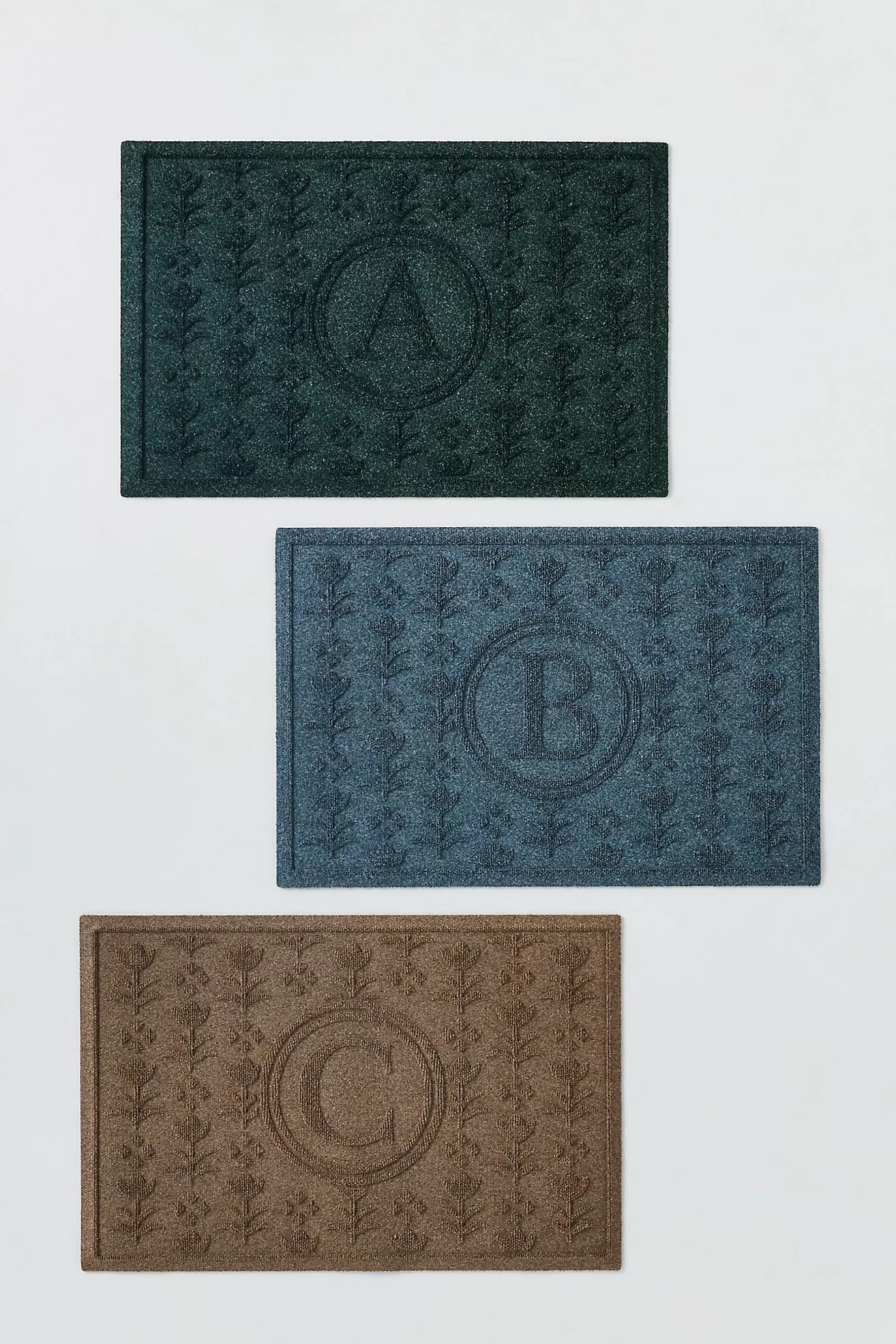 WaterHog® Esme Monogram Doormat | Anthropologie (US)