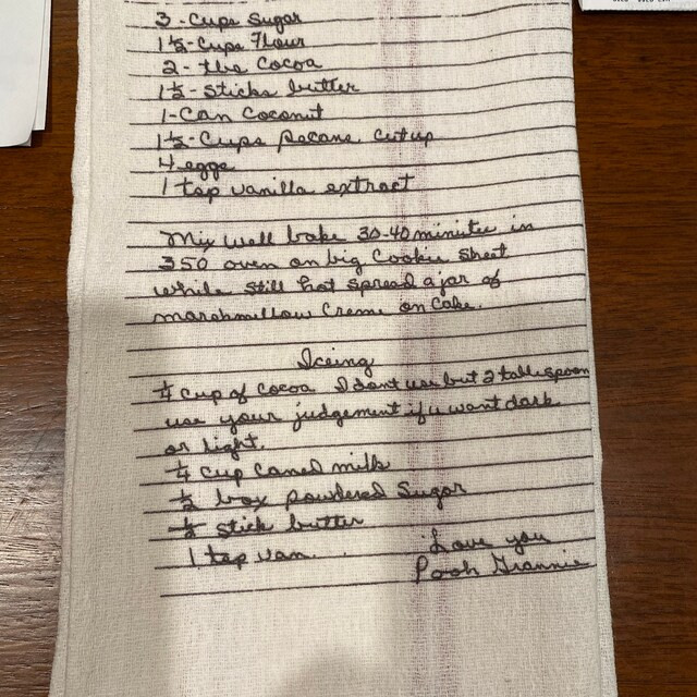 Family Recipe Tea Towel Custom Printed Tea Towel Your Art on - Etsy | Etsy (US)