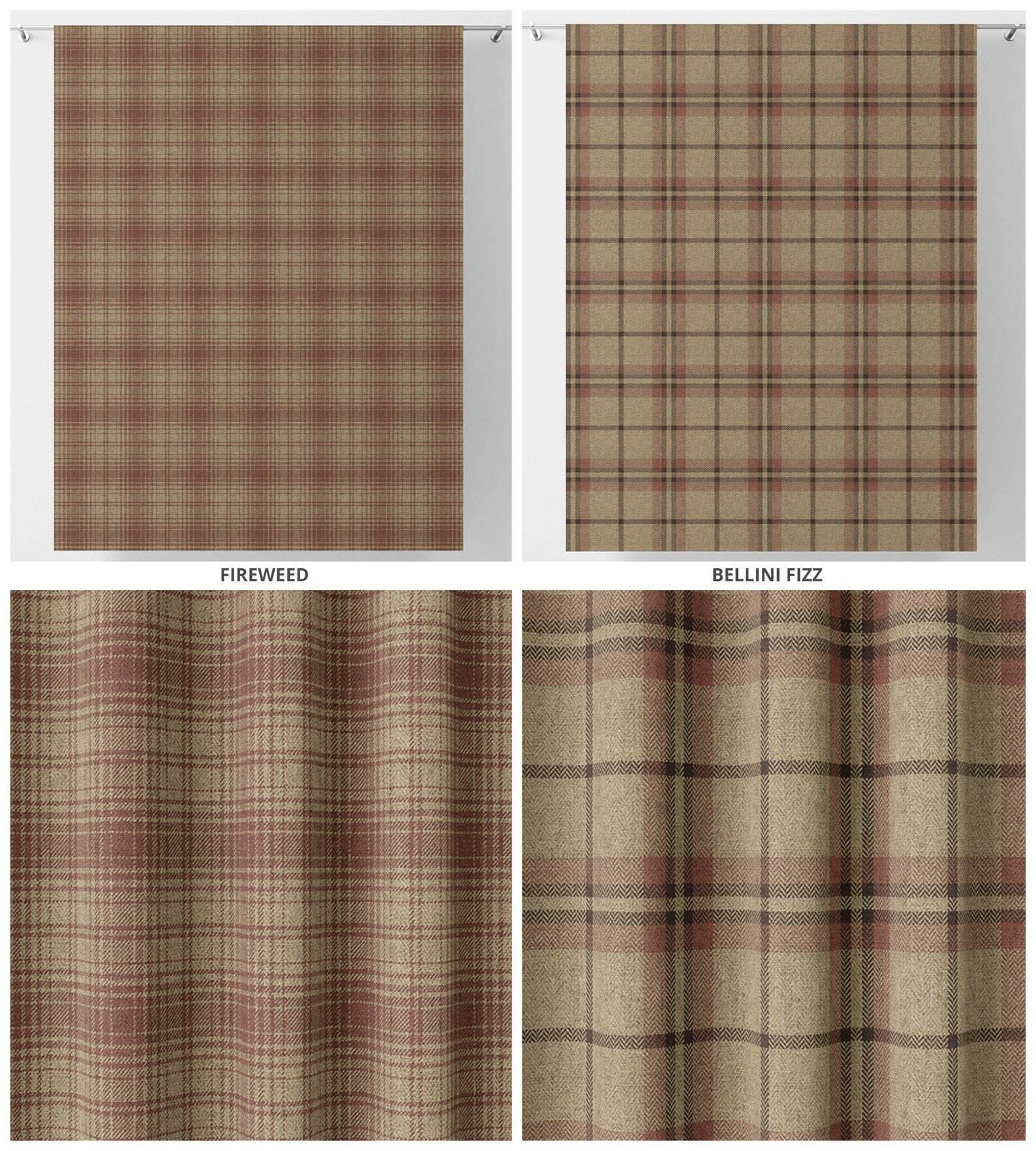 Checkered Plaid Roman Shades 12 Options. Custom Window Blinds - Etsy | Etsy (US)