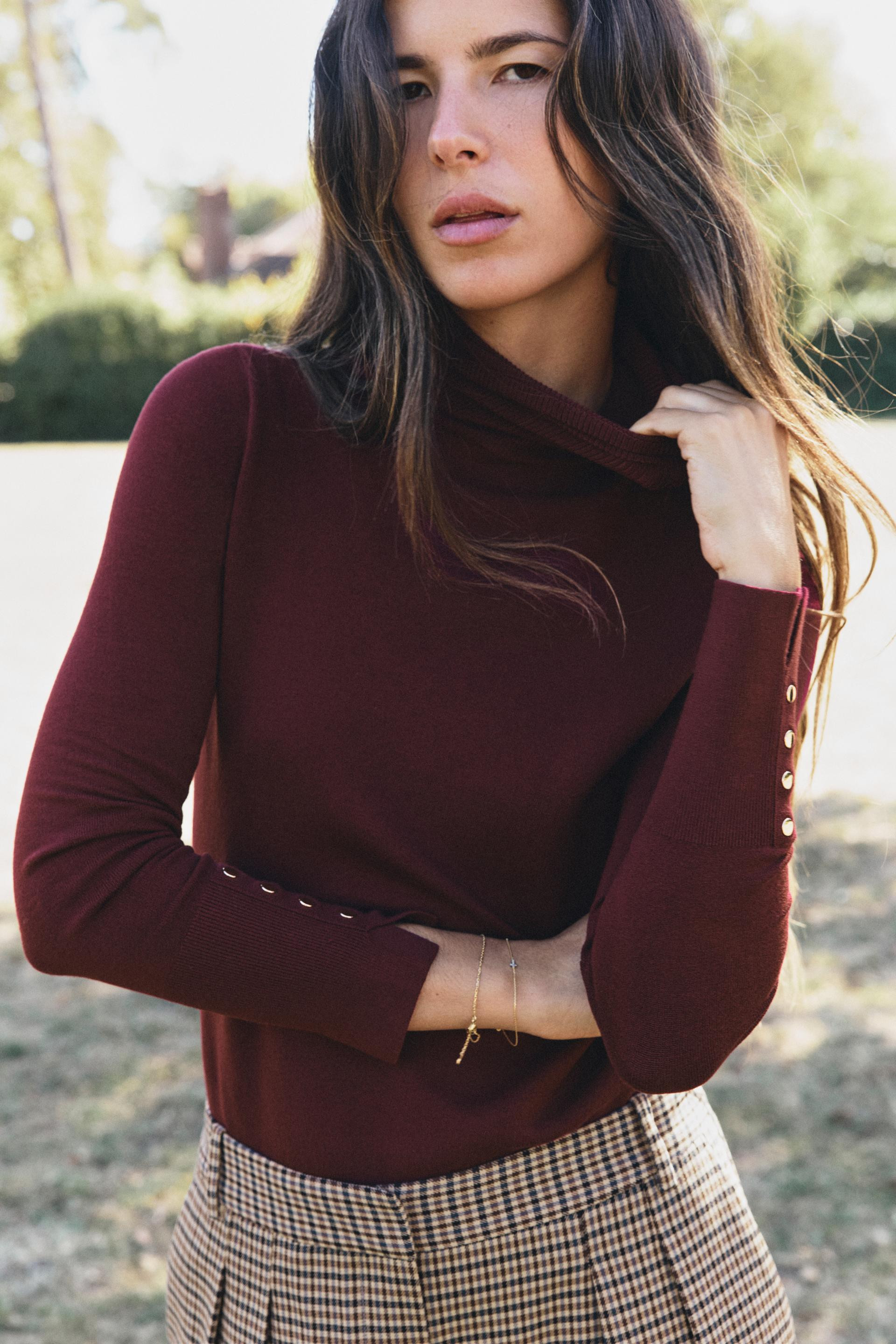 BASIC HIGH-NECK SWEATER | Zara US