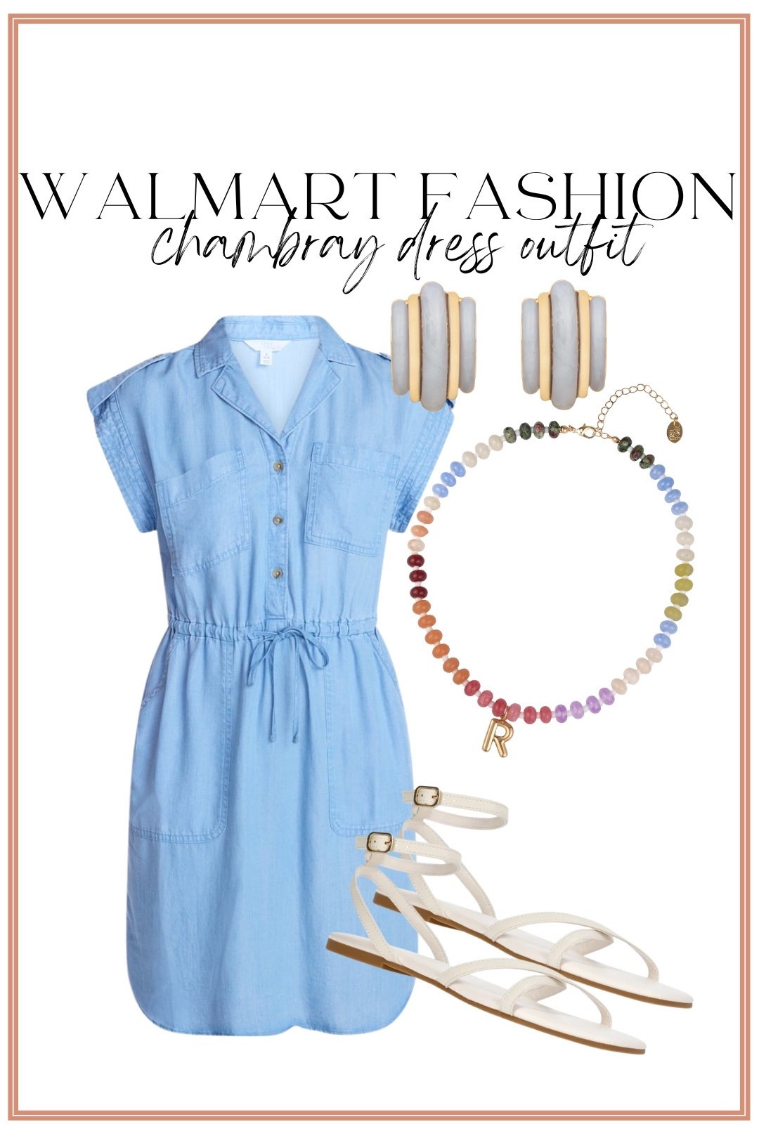 ✨ Walmart fashion finds that look so much more expensive than they are! ✨ This chambray shirt dress is one of those easy throw-on-and-go pieces that works for everything from errands to lunch dates. I styled it with neutral strappy sandals, statement earrings, and a colorful beaded necklace for the perfect elevated everyday outfit.

The lightweight chambray fabric, flattering drawstring waist, and relaxed fit make this dress a summer wardrobe staple. ☀️ Pair it with sandals now and transition it into fall with booties and a denim jacket!

#WalmartFashion #WalmartFinds #WalmartStyle #ChambrayDress #ShirtDress #AffordableFashion #SummerStyle #EverydayOutfit #OOTD #BudgetFriendlyFashion #FashionOver40 #StyleInspo #CasualChic #SummerOutfitIdeas #NeutralAccessories #AffordableStyle #WalmartOutfit #FashionFinds #MomStyle #LTKStyle

#LTKootd #LTKPetite