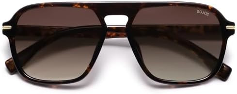 SOJOS Retro Aviator Polarized Sunglasses for Men Women Trendy Vintage Square Pilot Mens Shades SJ... | Amazon (US)