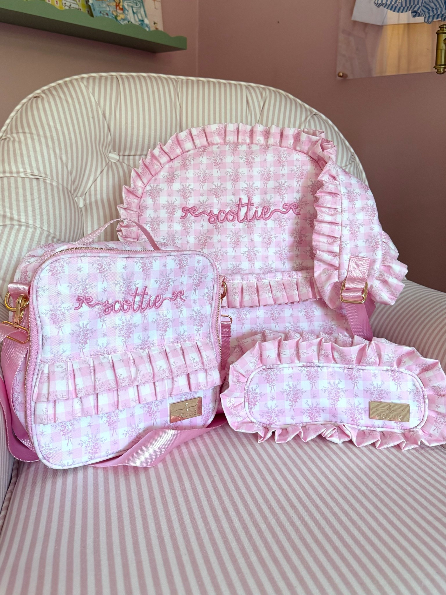 Nylon ruffle back to school book bag set from Hollis

#LTKKids #LTKBaby