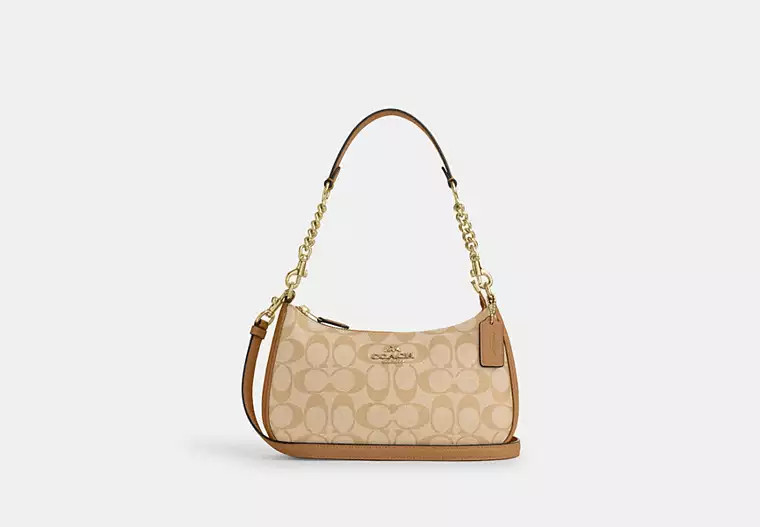 Teri Shoulder Bag In Signature Canvas | Coach Outlet US