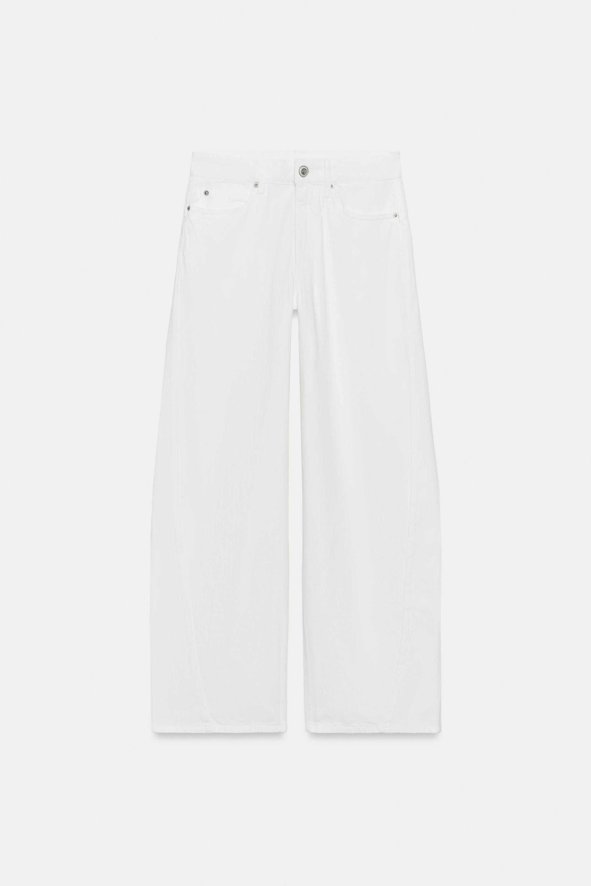ZW COLLECTION LOOSE BARREL MID-RISE JEANS | Zara Canada