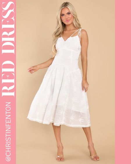 White midi dress from Red Dress 🤍

#LTKstyletip #LTKunder100 #LTKwedding