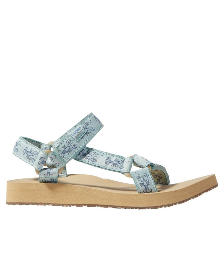 Women's Maine Isle Four-Point Sandals, Sara Fitz Print | L.L. Bean