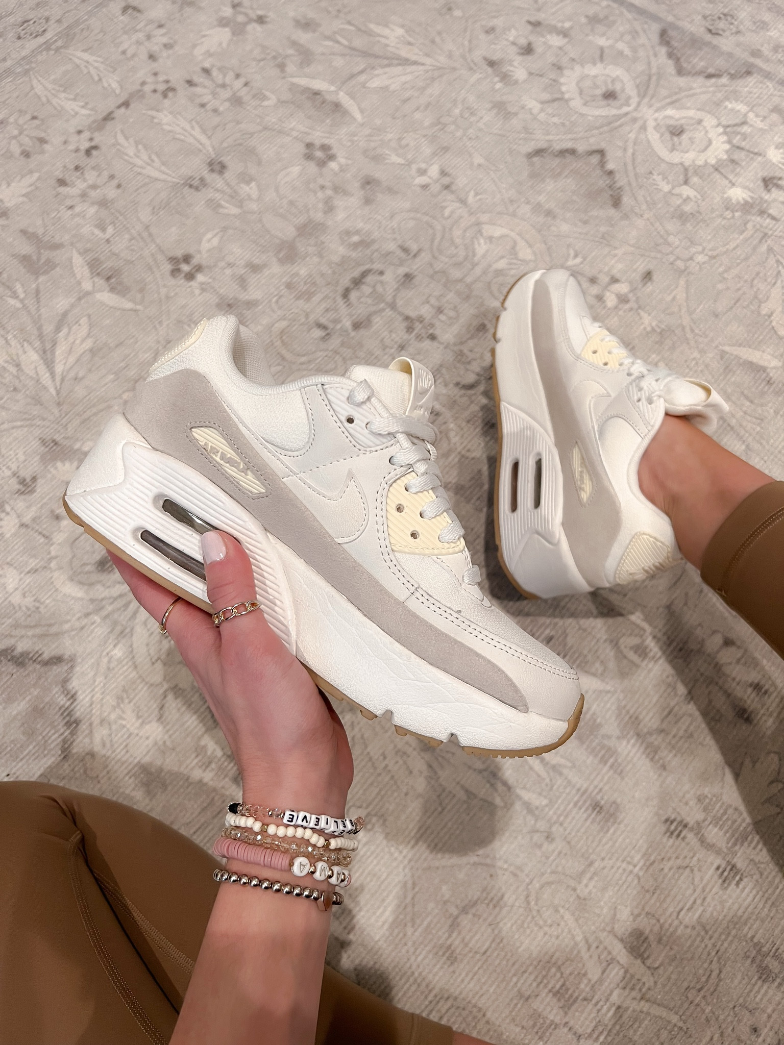 Nike air max ; neutral Nikes ; Amazon leggings ; nike lv8 ; air max 90 lv8 ; spring sneakers ; mom sneakers 

#LTKSeasonal #LTKActive #LTKshoecrush