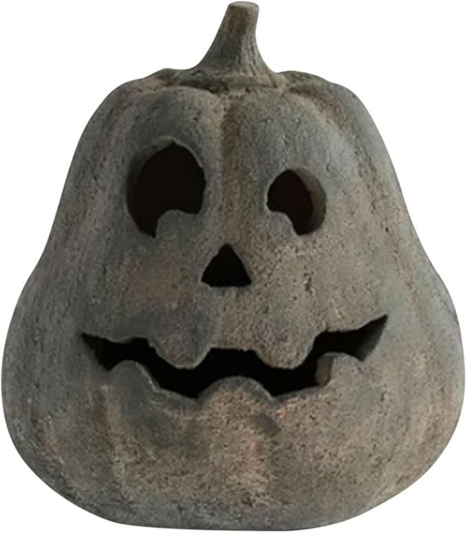 Halloween Decor-Fall Decorations-Terracotta Pumpkins-Terracotta Jack O Lantern Pumpkin-Halloween ... | Amazon (US)