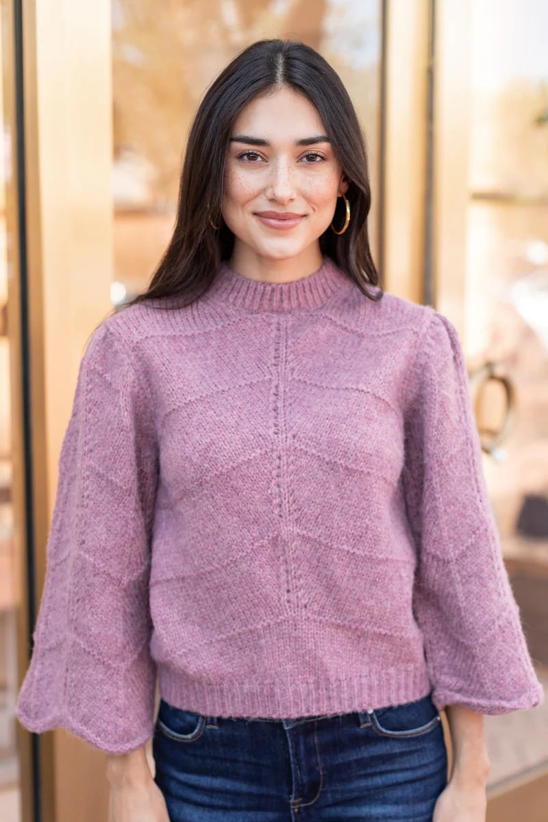 Carson Sweater- Mauve | Avara