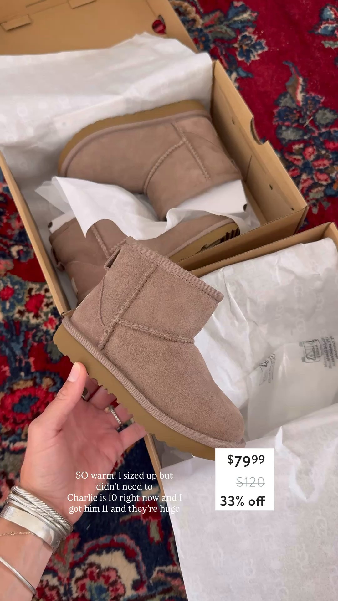 uggs sized up but didn’t need to!

#LTKBaby #LTKKids