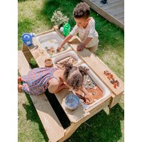 Sensory Table Wooden Kids Bench Childrens Picnic Play Water Sand Activity Outdoor Mud | Etsy (US)