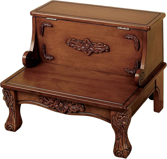 Touch of Class Victoriana Wooden Bed Steps Natural Cherry One Size - Handcrafted Wood - Victorian... | Amazon (US)