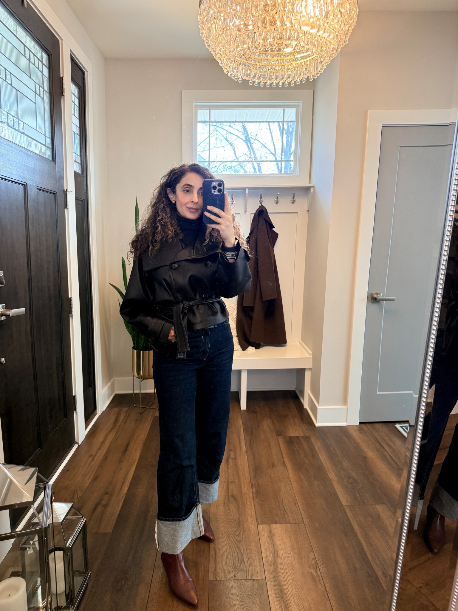 Wearing size 6 in jeans from HM and xs in jacket from Mango. Boots are Jcrew old but runs true to size. 

#LTKmomlife #LTKdayinmylife #LTKootd