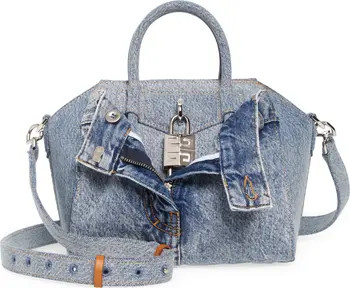 Givenchy Mini Antigona Lock Jeans Handbag | Nordstrom | Nordstrom