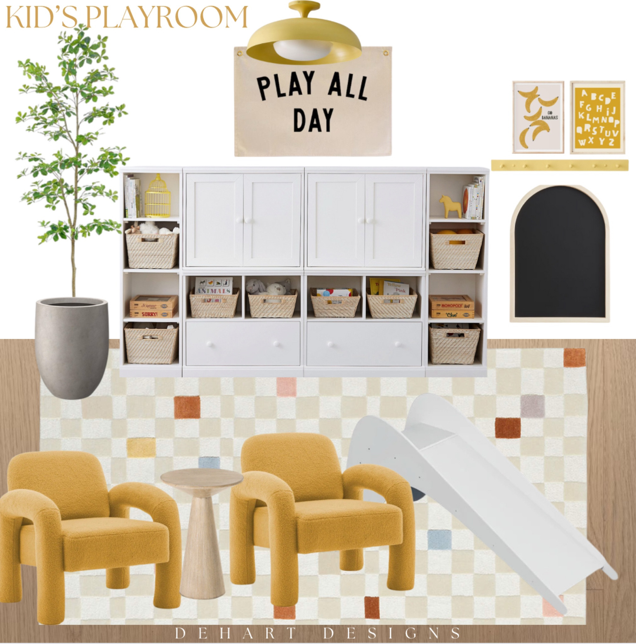 Gender neutral playroom, playroom, kid’s playroom, yellow playroom 

#LTKHome