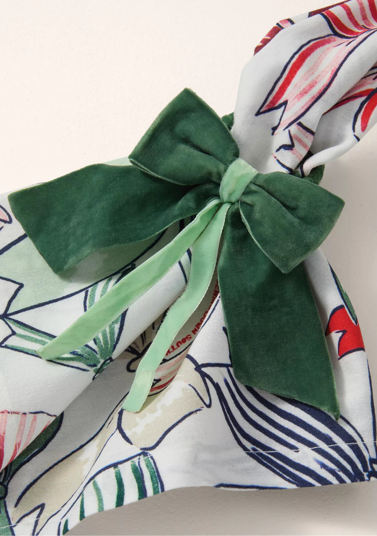 Sewing Down South x Crown & Ivy™ Decorative Velvet Bow Napkin Rings - Set of 4 | Belk