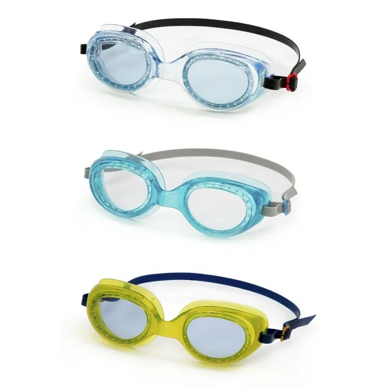 Dolfino Youth Tinted Swim Goggles with Silicone Strap and UV Protection for Children, Multi-Color... | Walmart (US)