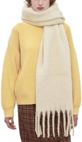Women Chunky Scarf, Soft Warm Winter Scarf for Cold Weather, Christmas Blanket Scarves Pashmina S... | Amazon (US)