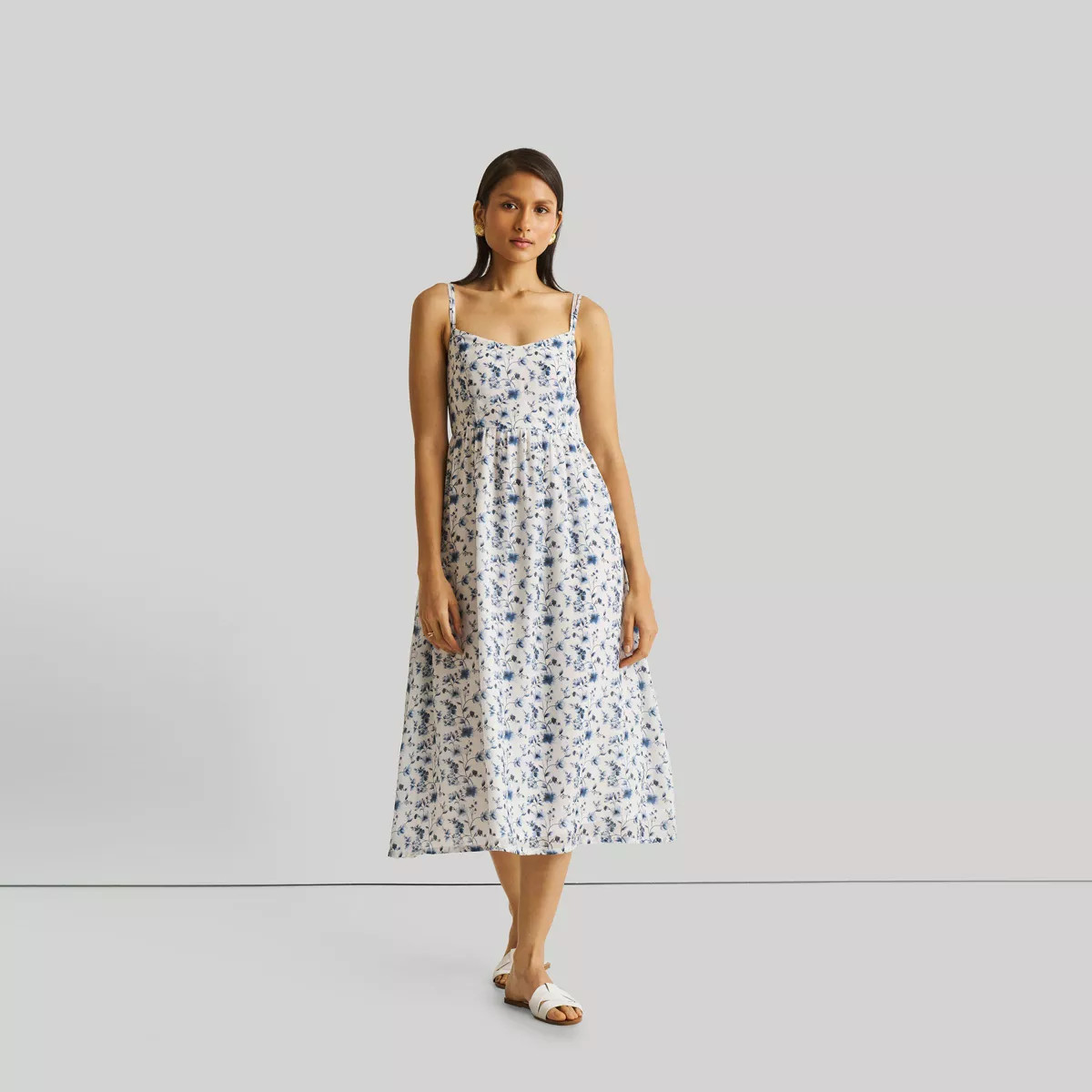 Reistor Women's Strappy Gathered Midi Dress | Target