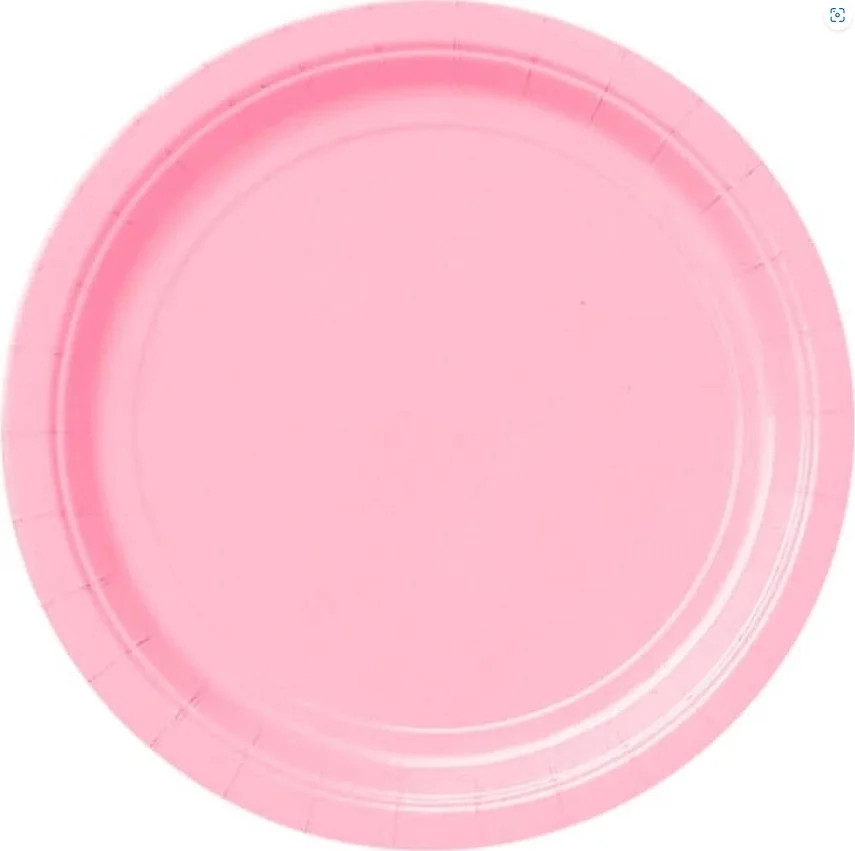 20 Lovely Pink 9" Plates | Walmart (US)