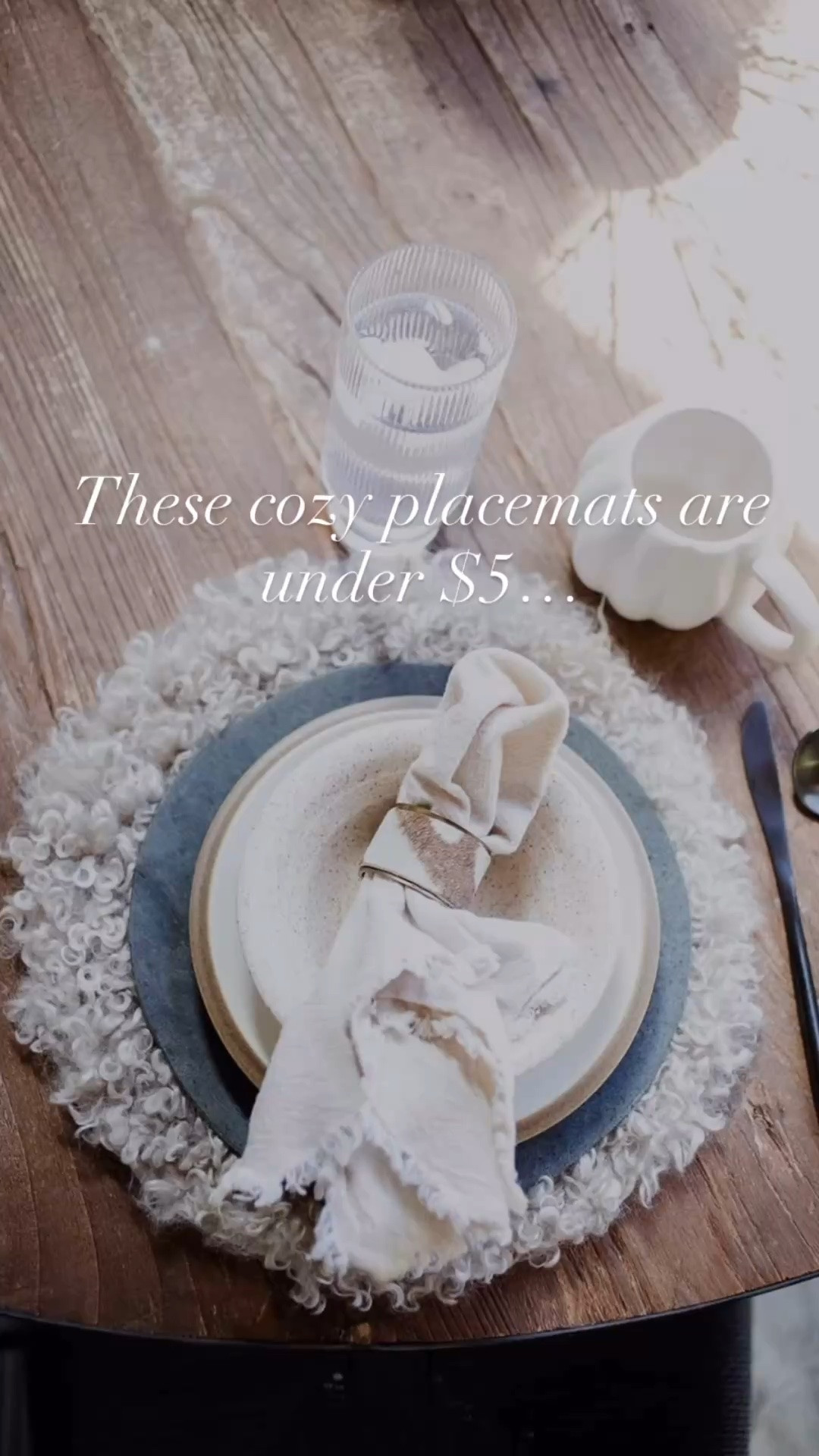 $5 Chair Pads… But I’m Using Them as Placemats

These affordable chair pads make the coziest textured placemats for fall — and they’re under $5 each! I love finding inexpensive pieces and using them in unexpected ways to make my home feel warm and layered for cozy season.

#LTKSeasonal #LTKfoodie #LTKHome