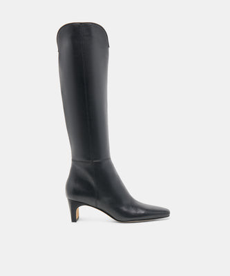 Brion Narrow Calf Boots in Black Leather Size 9.5NC By Dolce Vita | DolceVita.com