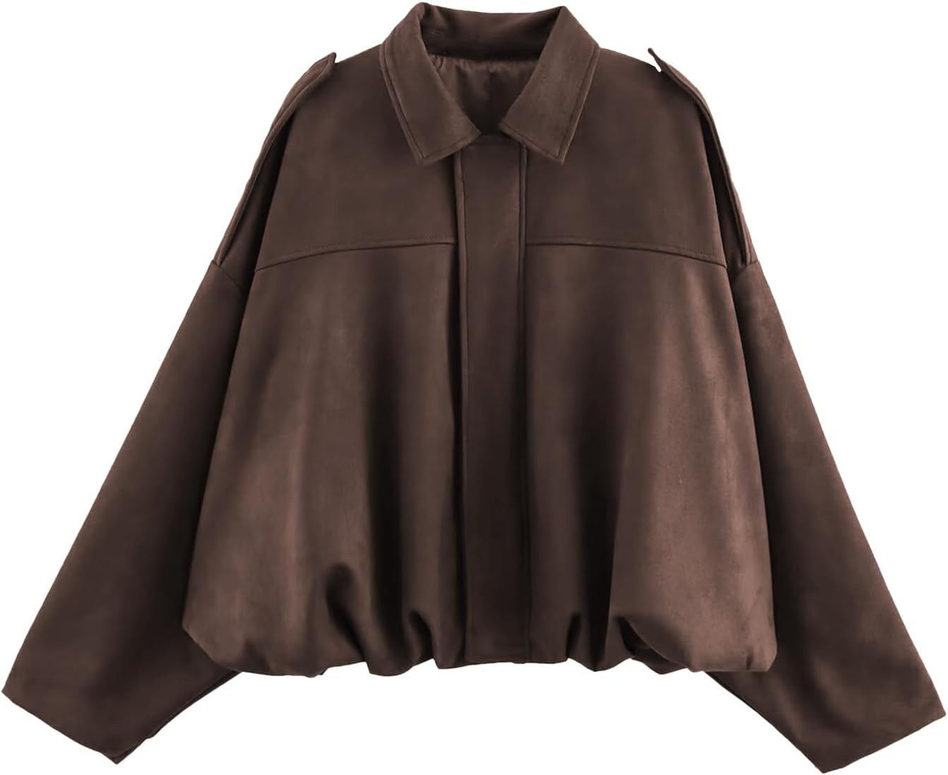 Womens Faux Suede Bomber Jacket Casual Streetwear Outfits | Amazon (US)