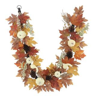 6ft. Maple Leaf & Cream Pumpkin Garland by Ashland® | Michaels | Michaels Stores
