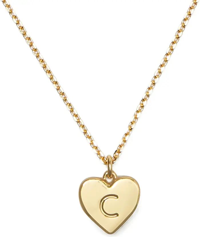 Kate Spade New York initial heart pendant necklace | Nordstrom | Nordstrom