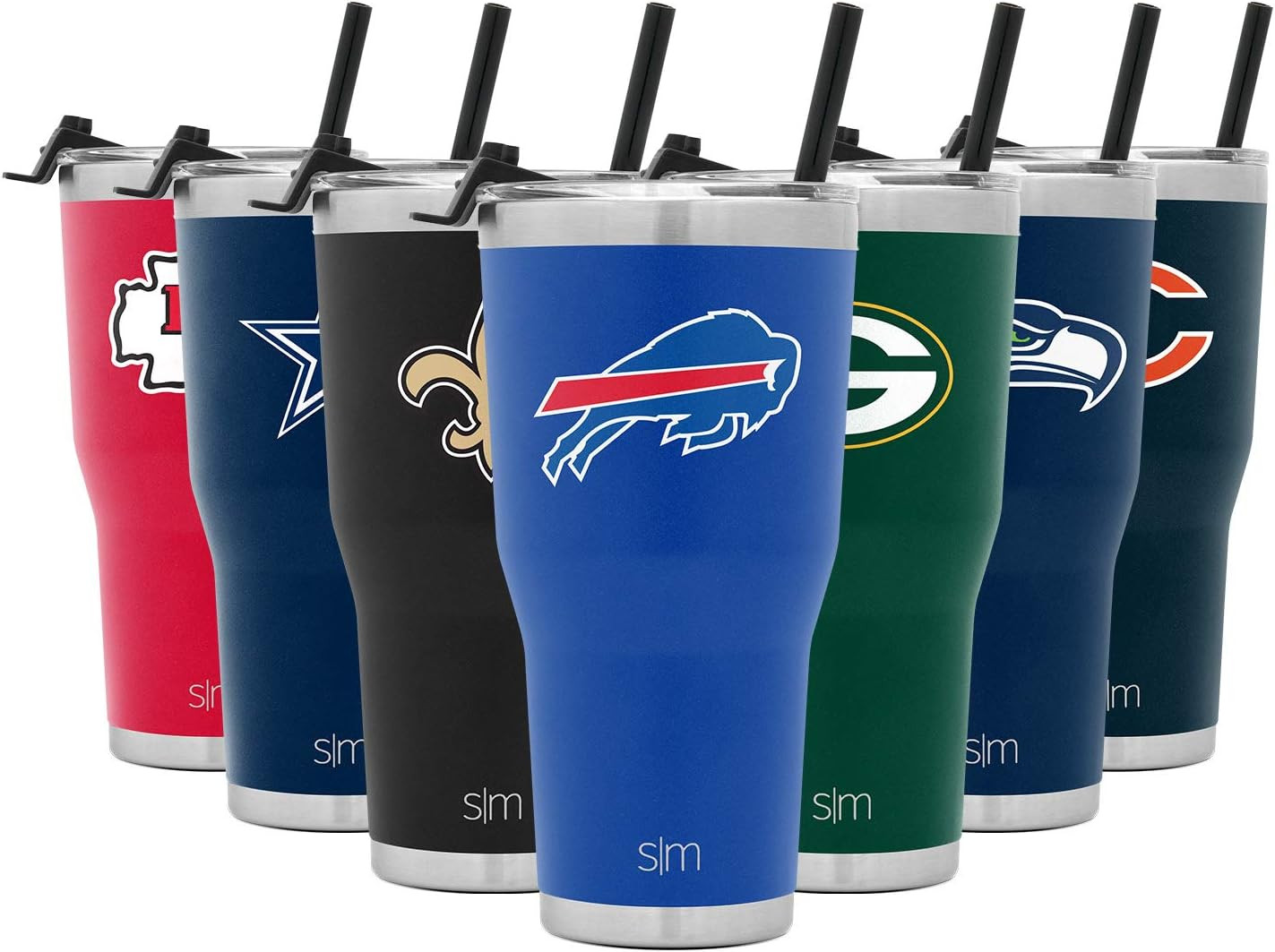 Simple Modern Officially Licensed NFL Insulated Stainless Steel Tumbler with Clear Flip Lid and S... | Amazon (US)