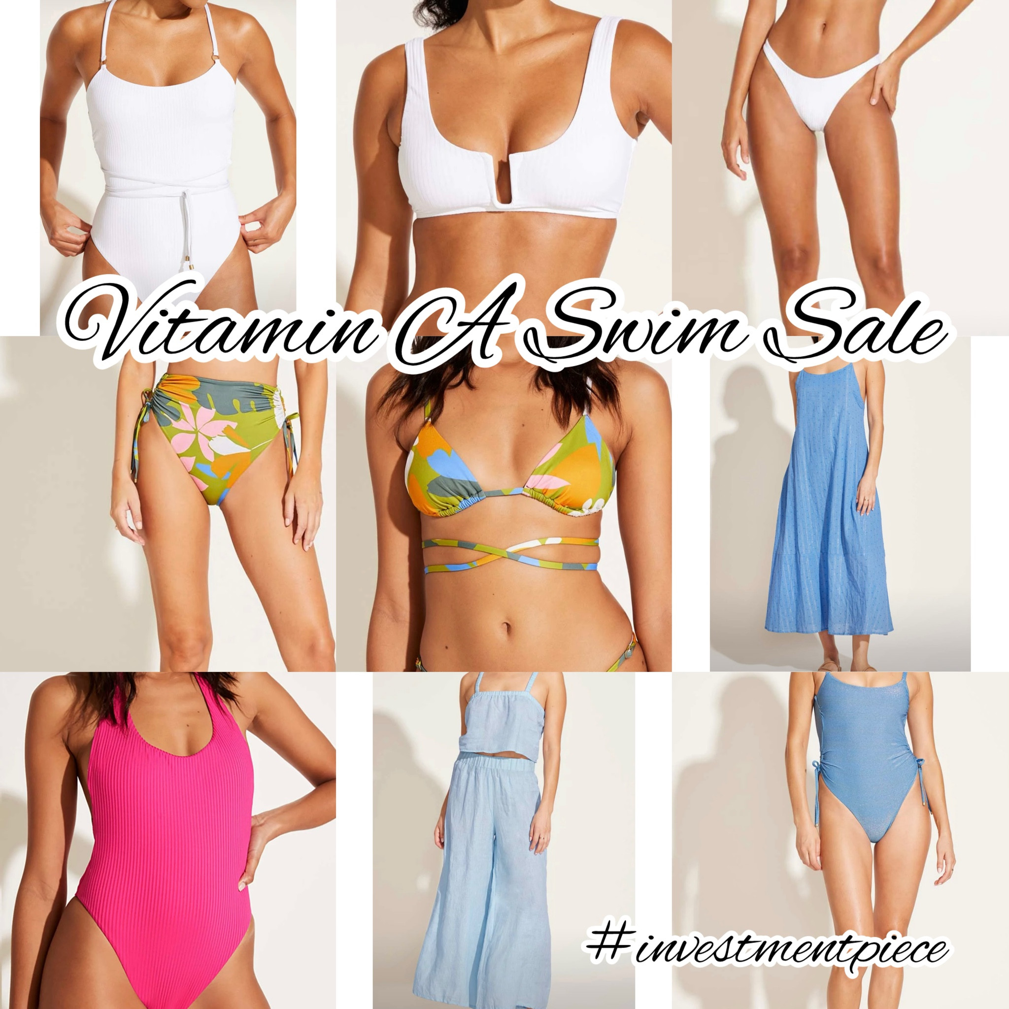 From swim (one pieces and bikinis) in bold colors, classics and prints (and metallics!) and cover ups in the chicest linen- it’s still summer and these are the swim picks I’m shopping in the @vitamina sale #investmentpiece 

#LTKSaleAlert #LTKSwim #LTKSeasonal