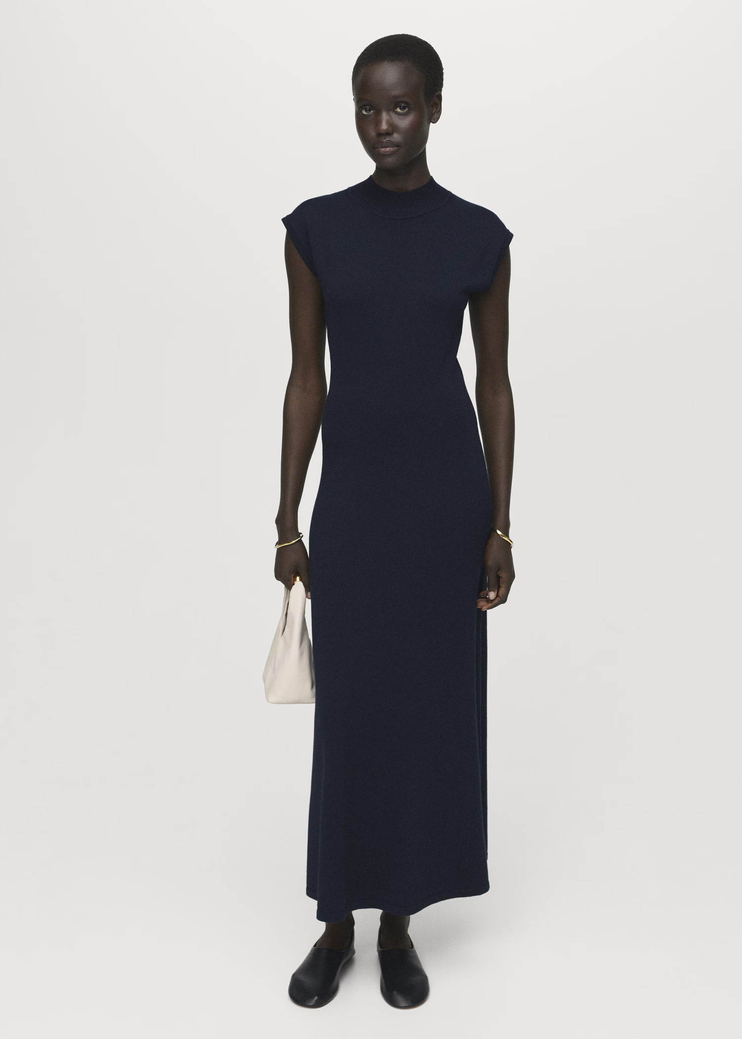 Perkins-neck knitted dress - Women | MANGO USA | Mango (US/MX/AU)