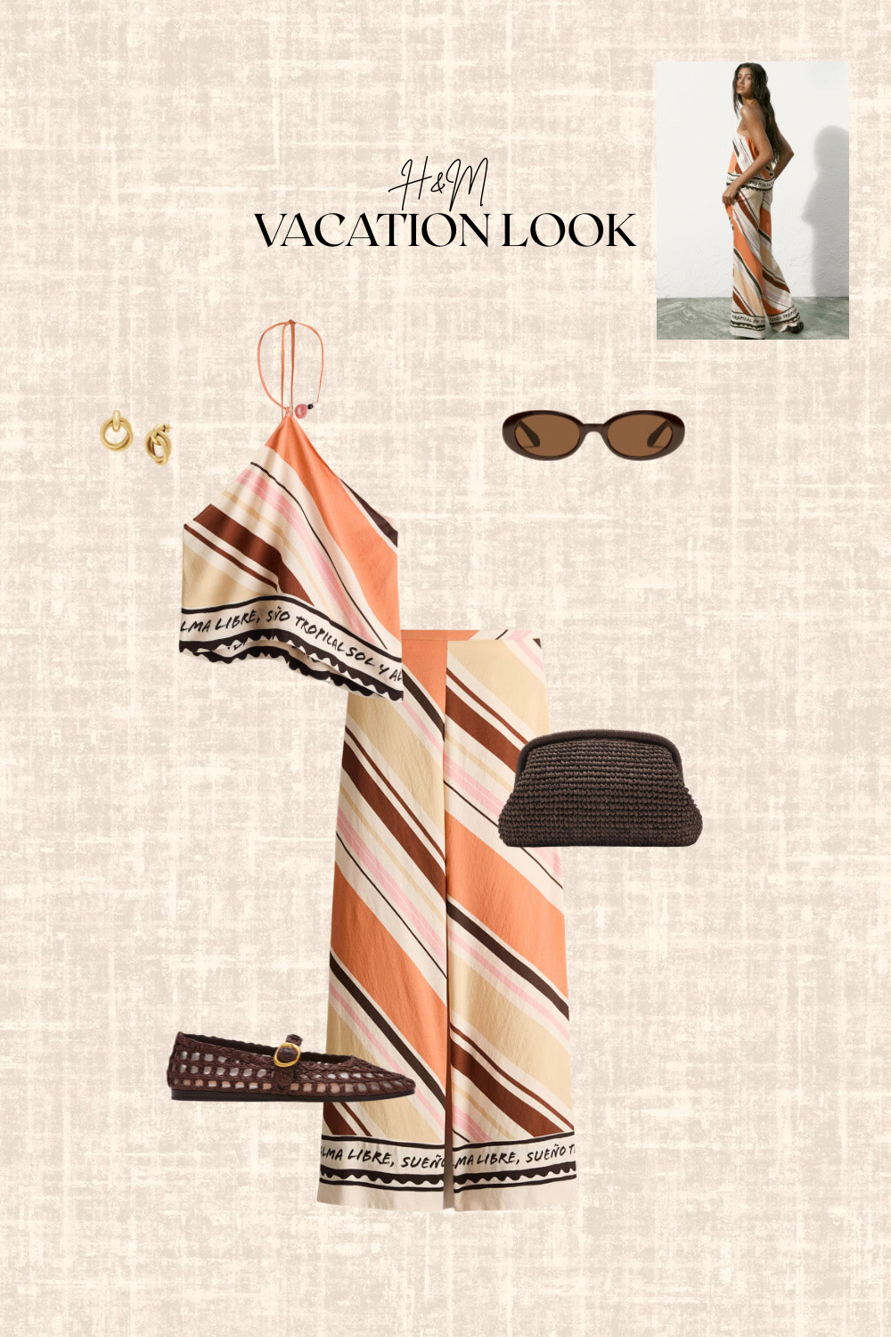 H&M Vacation look! 

Top, pants, earrings, sunglasses, flats

#LTKsummer #LTKtravel #LTKstyletip