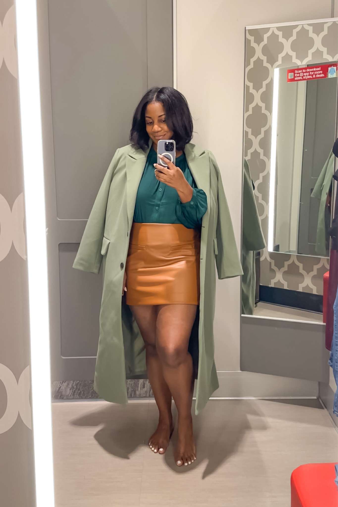 Fall Outfit Inspo From Target 🎯 Wearing a L/12 in everything. This outfit would look so good with over the knee boots! I’ve linked some wide calf boots that would look great with it. 

fall outfit inspo // fall outfit ideas // fall outfits 2024 // fall outfits // target fashion // target style // affordable fashion // faux leather skirt 

#LTKMidsize #LTKFindsUnder50 #LTKSeasonal
