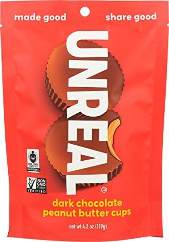 UNREAL Dark Chocolate Peanut Butter Cups, 4.2 oz, Pack of 6 | Amazon (US)